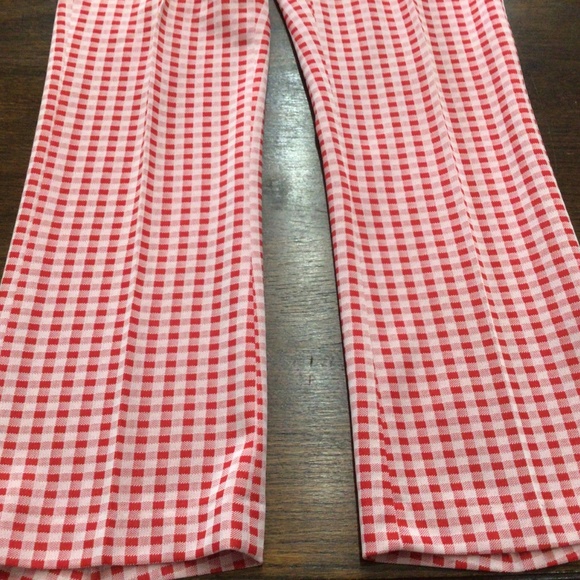 Fun and very funky, vintage leisure suit, red and white check. Size medium - Picture 9 of 12